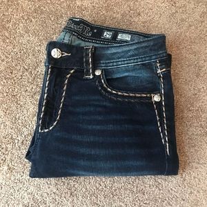 *ONLY WORN ONCE!* Miss Me Boot Cut Jeans!